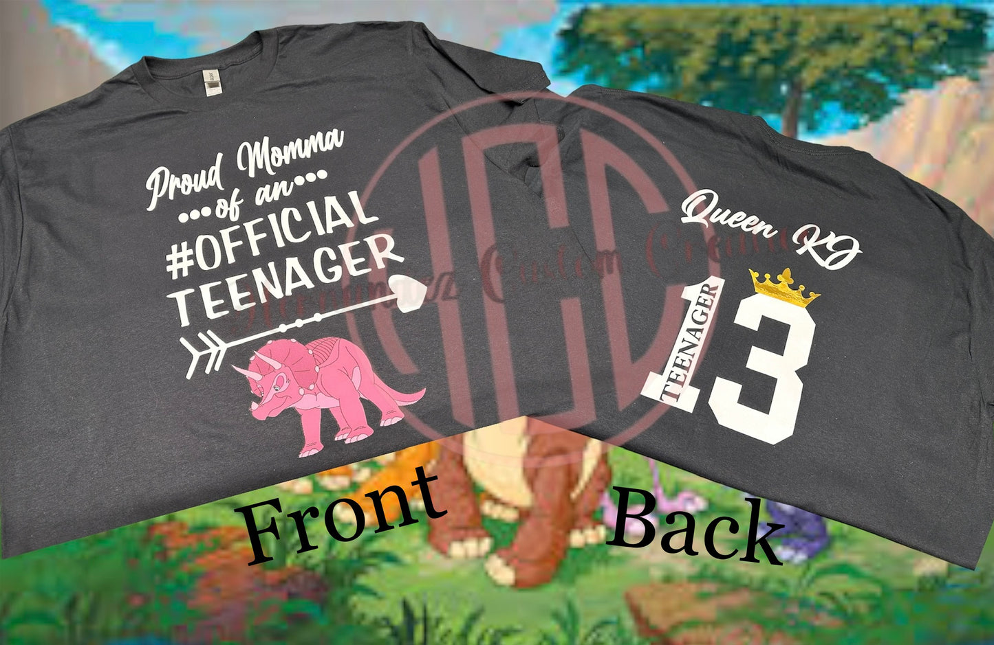FAMILY MATCHING SHIRTS (PROUD OF AN #OFFICIAL TEENAGER)