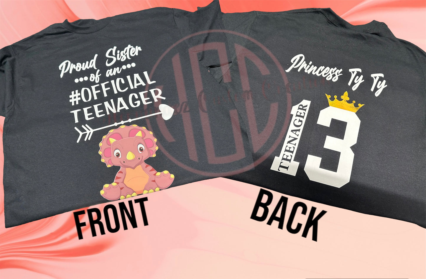 FAMILY MATCHING SHIRTS (PROUD OF AN #OFFICIAL TEENAGER)