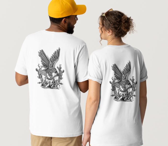 EAGLE, CACTUS AND SNAKE