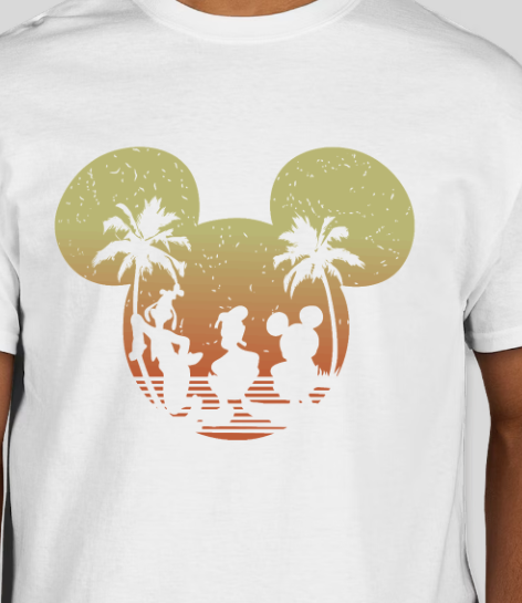 DISNEY MICKEY MOUSE, DONALD DUCK AND GOOFY SUNSET (MATCHING)