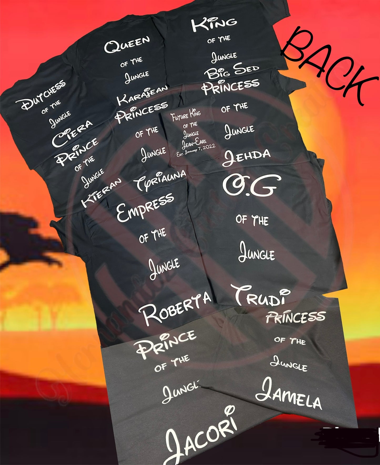 LION KING BIRTHDAY SHIRTS (FAMILY MATCHING)