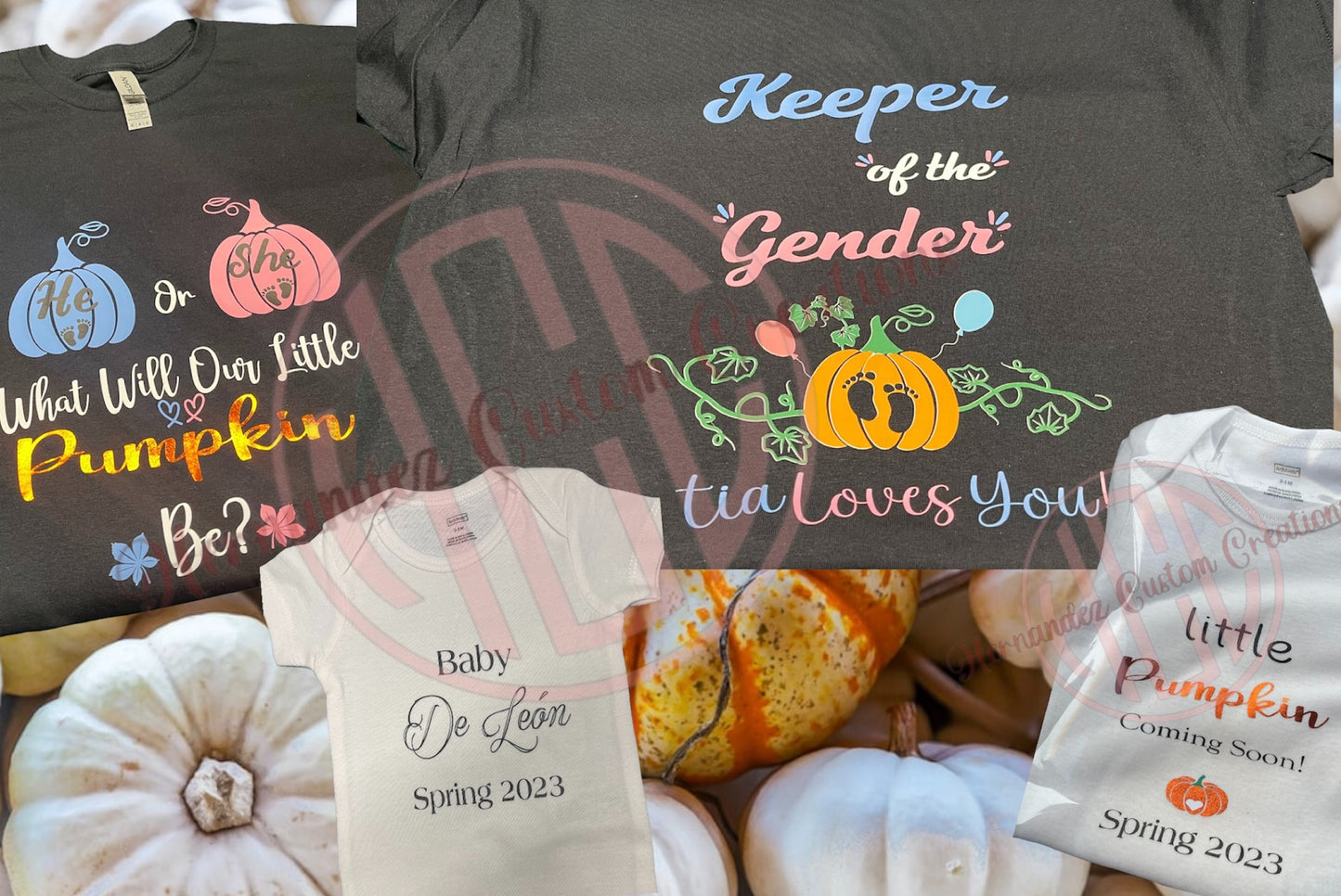 Fall Gender reveal Announcement