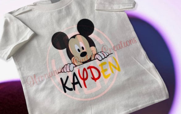 MICKEY MOUSE WITH NAME PERSONALIZED