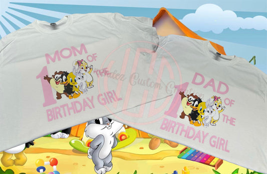 FAMILY MATCHING BIRTHDAY SHIRTS (BABY LOONEY TUNES)