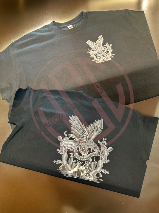 EAGLE, CACTUS AND SNAKE