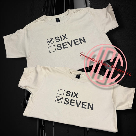 SIX SEVEN MATCHING TSHIRTS