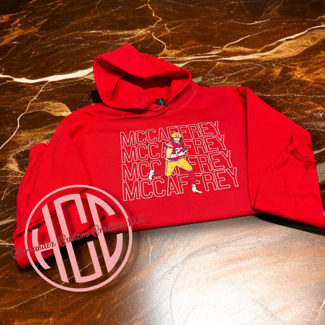 MCCAFFREY #23 HOODIE SF 49ERS