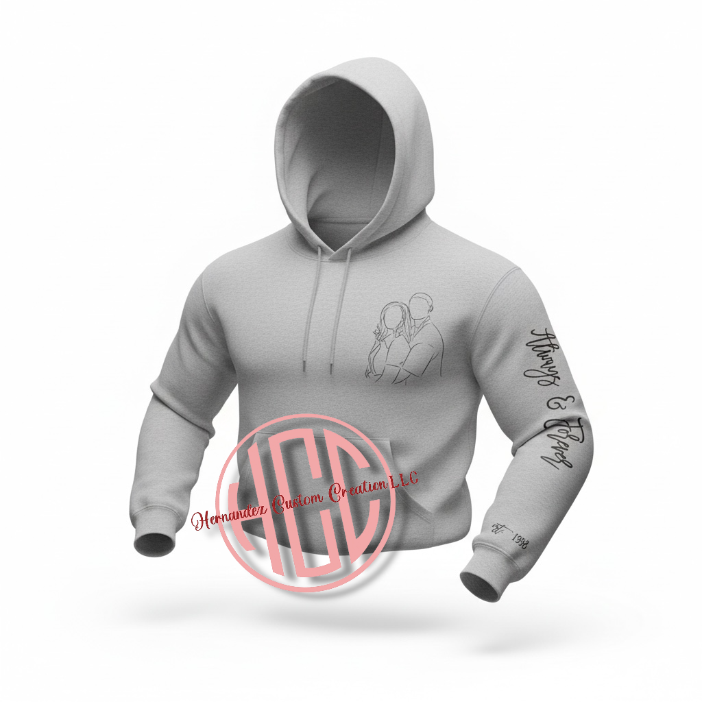 FOREVER AND ALWAYS COUPLES HOODIE