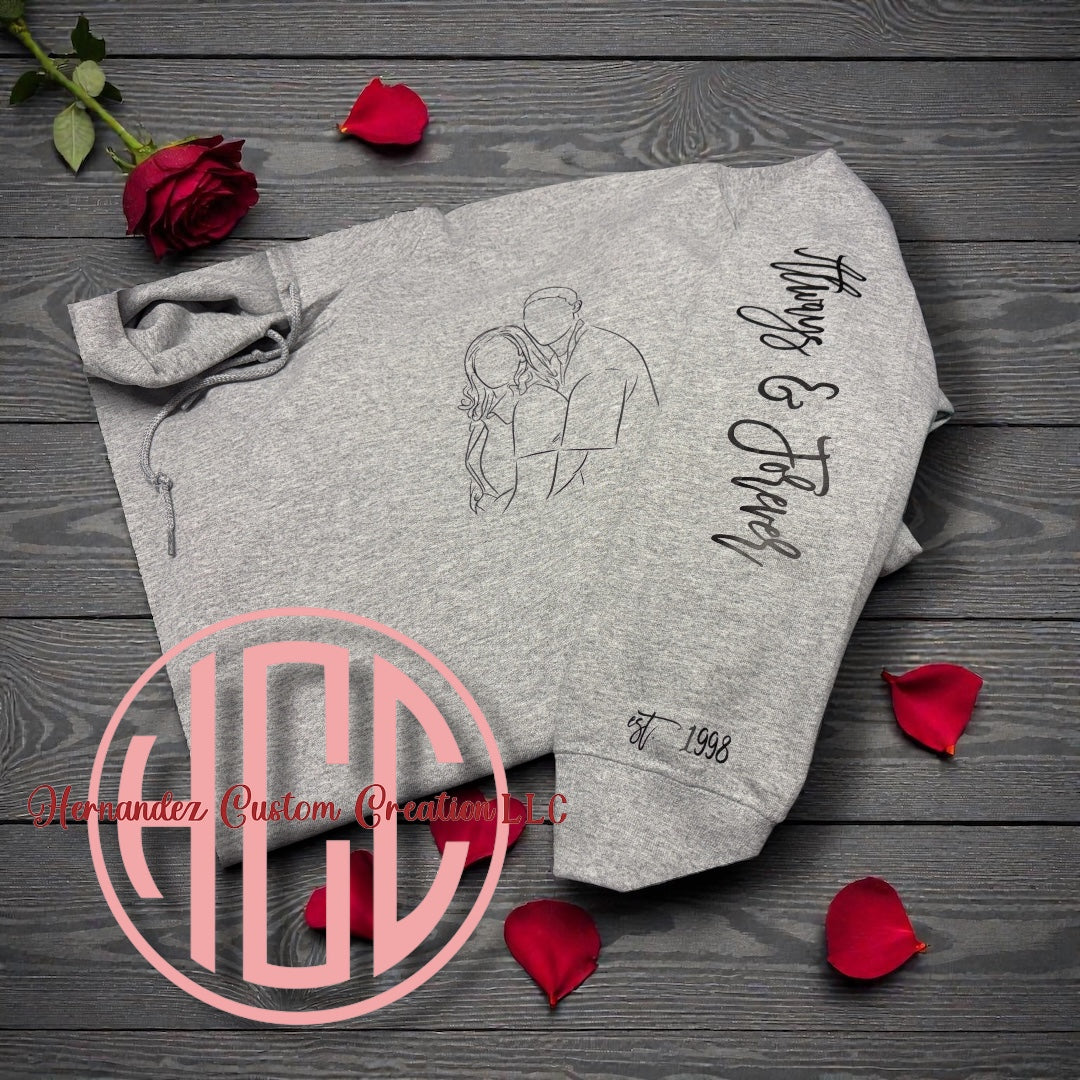 FOREVER AND ALWAYS COUPLES HOODIE