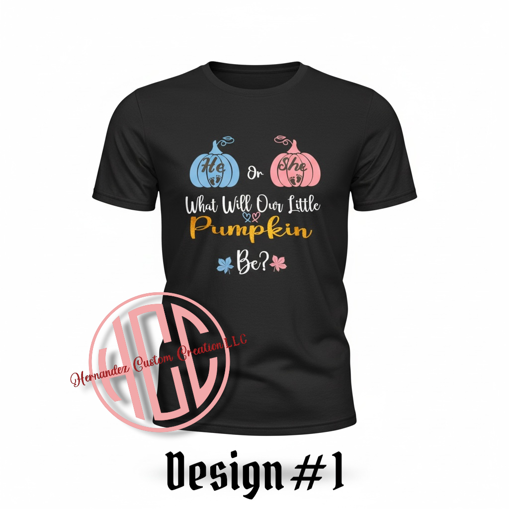Fall Gender reveal Announcement