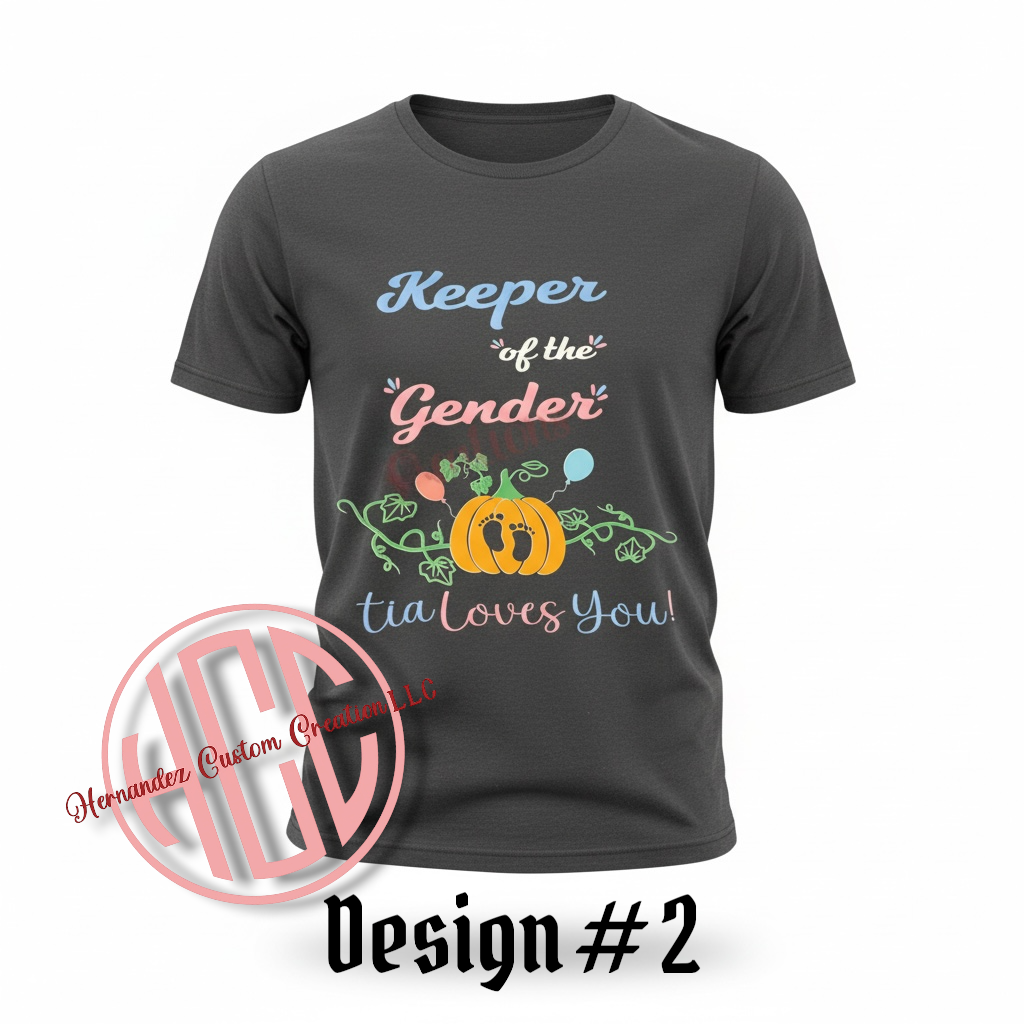 Fall Gender reveal Announcement