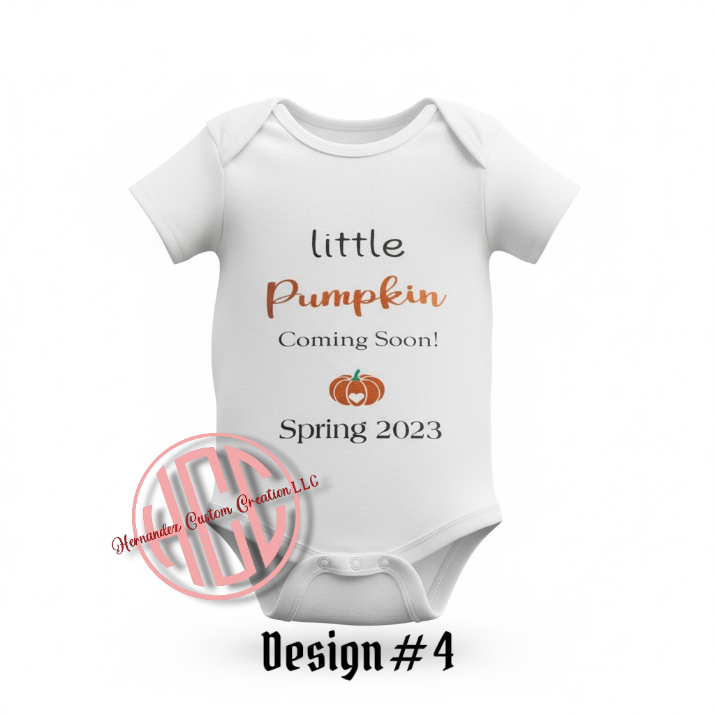 Fall Gender reveal Announcement