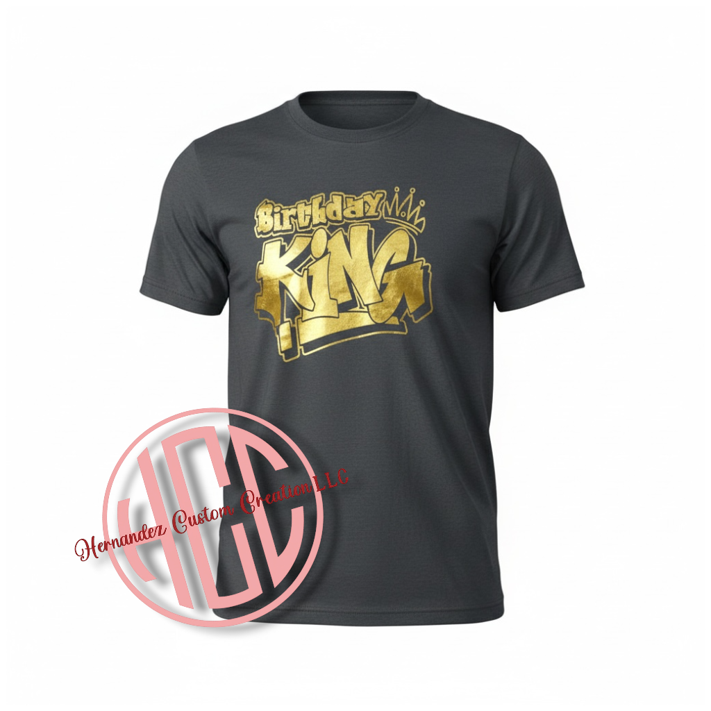 KING BIRTHDAY T-SHIRTS (FAMILY MATCHING)