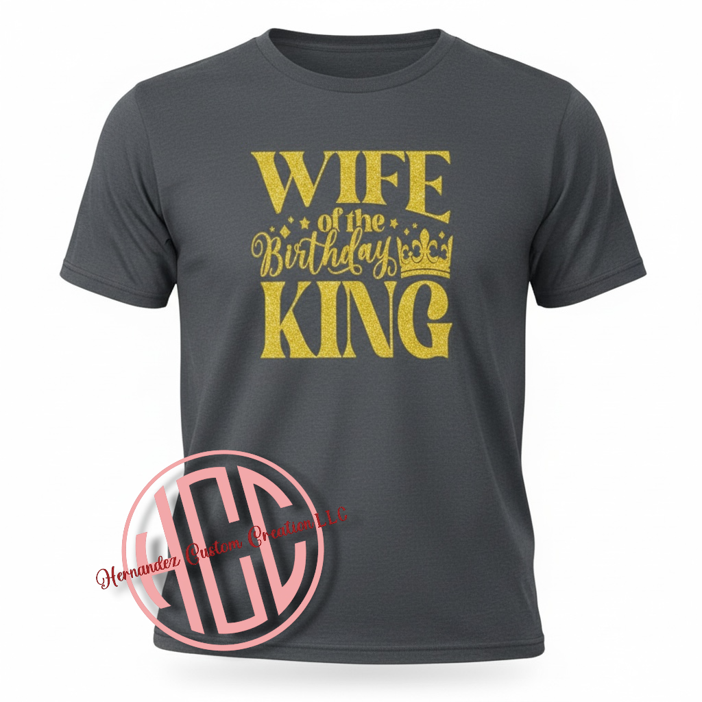 KING BIRTHDAY T-SHIRTS (FAMILY MATCHING)