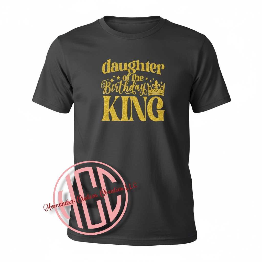 KING BIRTHDAY T-SHIRTS (FAMILY MATCHING)