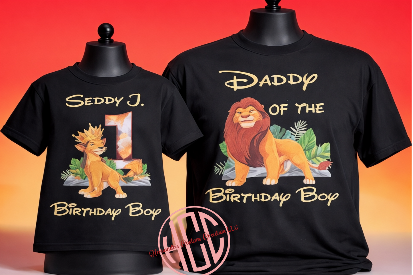 LION KING BIRTHDAY SHIRTS (FAMILY MATCHING)