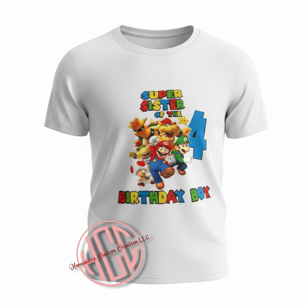 SUPER MARIO BIRTHDAY (FAMILY MATCHING)