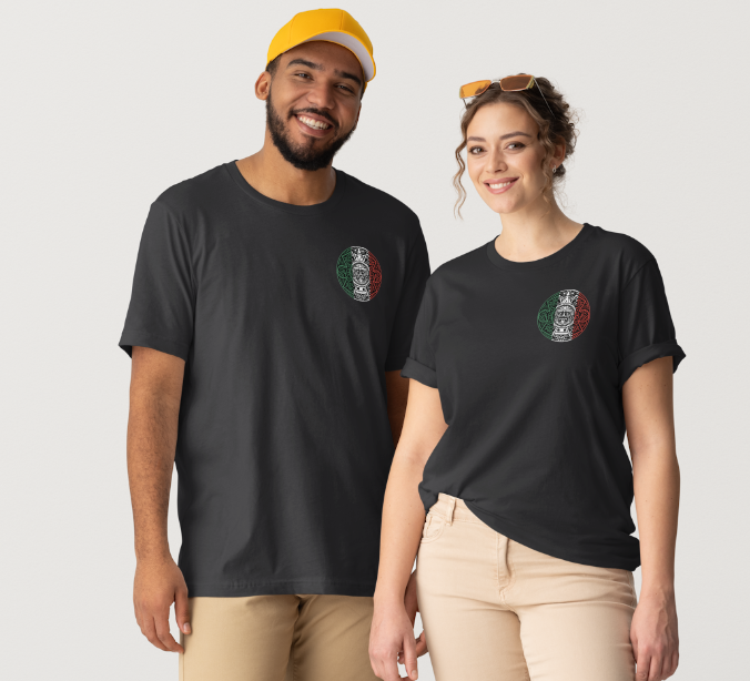 AZTEC MAYA CALANDER MEXICAN FLAG COLORS