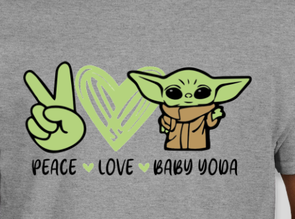 PEASE, LOVE , BABY YODA