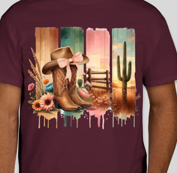 WESTERN COQUETTE COWGIRL BOOTS & HAT