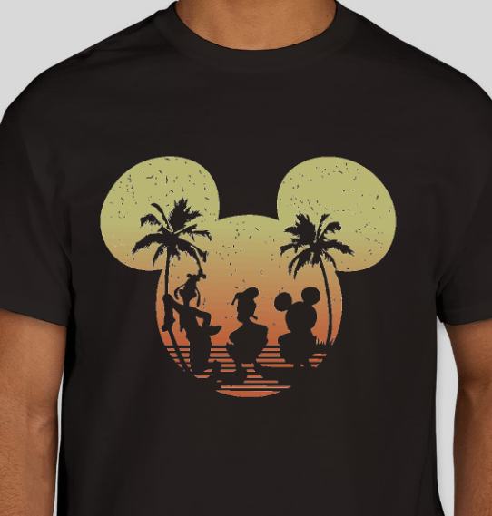 DISNEY MICKEY MOUSE, DONALD DUCK AND GOOFY SUNSET (MATCHING)