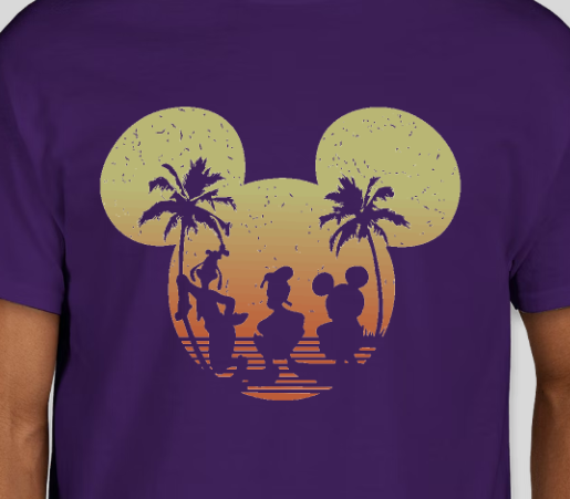 DISNEY MICKEY MOUSE, DONALD DUCK AND GOOFY SUNSET (MATCHING)