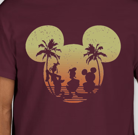 DISNEY MICKEY MOUSE, DONALD DUCK AND GOOFY SUNSET (MATCHING)