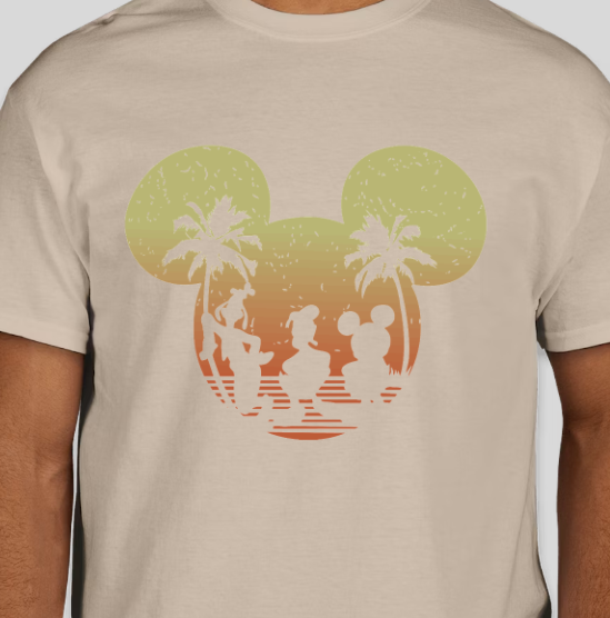 DISNEY MICKEY MOUSE, DONALD DUCK AND GOOFY SUNSET (MATCHING)