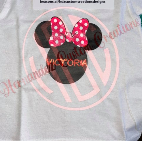 MINNIE MOUSE PERSONALIZED WITH NAME