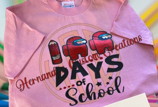 100 days of school among us