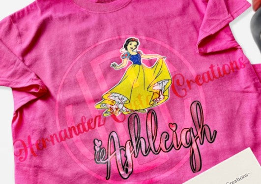 SNOW WHITE WITH PERSONALIZED NAME