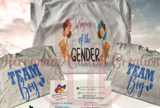 KEEPER OF THE GENDER (TEAM BOY OR GIRL)